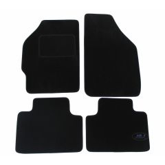 Tapis De Sol Noir Velours Sur Mesure Pour Fiat Punto 1999-2018, Ajustement précis, Base Antidérapante, Renforcée Dans la Zone de la Pédale