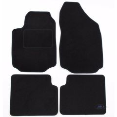 Tapis De Sol Noir Velours Sur Mesure Pour Fiat Stilo 2001-2007, Ajustement précis, Base Antidérapante, Renforcée Dans la Zone de la Pédale
