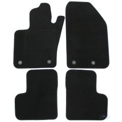 Tapis De Sol Noir Velours Sur Mesure Pour Jeep Renegade depuis 2015, Ajustement précis, Base Antidérapante, Renforcée Dans la Zone de la Pédale