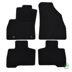 Tapis De Sol Noir Velours Sur Mesure Pour Citroen Nemo Kasten depuis 2007, Ajustement précis, Base Antidérapante, Renforcée Dans la Zone de la Pédale