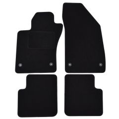 Tapis De Sol Noir Velours Sur Mesure Pour Fiat Tipo 4P. Berlina depuis 2015, Ajustement précis, Base Antidérapante, Renforcée Dans la Zone de la Pédale