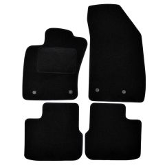 Tapis De Sol Noir Velours Sur Mesure Pour Fiat Tipo depuis 2015, Ajustement précis, Base Antidérapante, Renforcée Dans la Zone de la Pédale