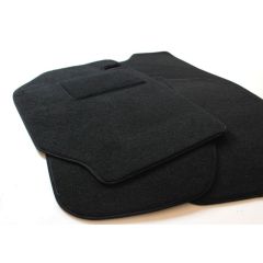Tapis De Sol Noir Velours Sur Mesure Pour Fiat Doo 2 2010-2015, Ajustement précis, Base Antidérapante, Renforcée Dans la Zone de la Pédale