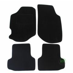 Tapis De Sol Noir Velours Sur Mesure Pour Ford Escort 7 1996-2000, Ajustement précis, Base Antidérapante, Renforcée Dans la Zone de la Pédale