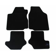 Tapis De Sol Noir Velours Sur Mesure Pour Ford Fiesta 6 1996-2002, Ajustement précis, Base Antidérapante, Renforcée Dans la Zone de la Pédale