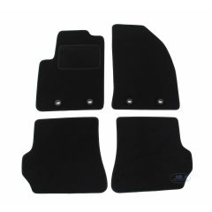 Tapis De Sol Noir Velours Sur Mesure Pour Ford Fiesta 6 2002-2008, Ajustement précis, Base Antidérapante, Renforcée Dans la Zone de la Pédale