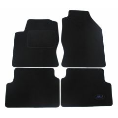 Tapis De Sol Noir Velours Sur Mesure Pour Ford Focus 1 1999-2005, Ajustement précis, Base Antidérapante, Renforcée Dans la Zone de la Pédale