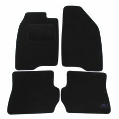 Tapis De Sol Noir Velours Sur Mesure Pour Ford Fusion 2002-2012, Ajustement précis, Base Antidérapante, Renforcée Dans la Zone de la Pédale