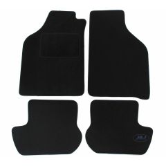 Tapis De Sol Noir Velours Sur Mesure Pour Ford KA 1997-2008, Ajustement précis, Base Antidérapante, Renforcée Dans la Zone de la Pédale