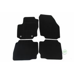 Tapis De Sol Noir Velours Sur Mesure Pour Ford Mondeo 4 2007-15 Auto- 4pcs Bef. oval, Ajustement précis, Base Antidérapante, Renforcée Dans la Zone de la Pédale