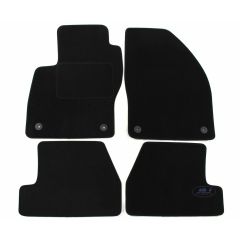 Tapis De Sol Noir Velours Sur Mesure Pour Ford Focus 3 2010-2018, Ajustement précis, Base Antidérapante, Renforcée Dans la Zone de la Pédale