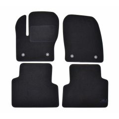 Tapis De Sol Noir Velours Sur Mesure Pour Ford Kuga 2013-2019, Ajustement précis, Base Antidérapante, Renforcée Dans la Zone de la Pédale