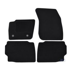 Tapis De Sol Noir Velours Sur Mesure Pour Ford Mondeo depuis 2015, Ajustement précis, Base Antidérapante, Renforcée Dans la Zone de la Pédale