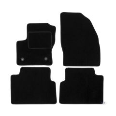 Tapis De Sol Noir Velours Sur Mesure Pour Ford C-Max 2010-2019, Ajustement précis, Base Antidérapante, Renforcée Dans la Zone de la Pédale