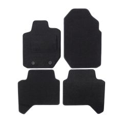 Tapis De Sol Noir Velours Sur Mesure Pour Ford Ranger T6 2012-2023, Ajustement précis, Base Antidérapante, Renforcée Dans la Zone de la Pédale