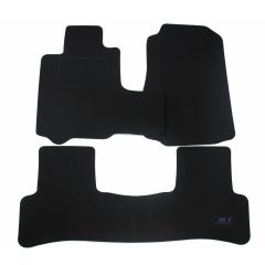 Tapis De Sol Noir Velours Sur Mesure Pour Honda CR-V 2006-2012, Ajustement précis, Base Antidérapante, Renforcée Dans la Zone de la Pédale