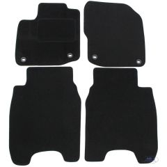 Tapis De Sol Noir Velours Sur Mesure Pour Honda Civic 2012-2016, Ajustement précis, Base Antidérapante, Renforcée Dans la Zone de la Pédale