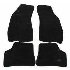 Tapis De Sol Noir Velours Sur Mesure Pour Hyundai Peugeot 107 3P. Berlina 2005-2014 2pcs, Ajustement précis, Base Antidérapante, Renforcée Dans la Zone de la Pédale