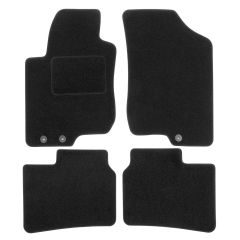 Tapis De Sol Noir Velours Sur Mesure Pour Kia CEED 5P. Berlina depuis 2018 2pcs, Ajustement précis, Base Antidérapante, Renforcée Dans la Zone de la Pédale