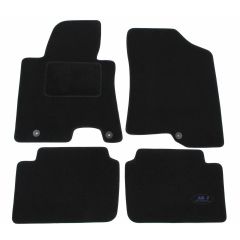 Tapis De Sol Noir Velours Sur Mesure Pour Hyundai FORD RANGER GALAXY 4pcs, Ajustement précis, Base Antidérapante, Renforcée Dans la Zone de la Pédale