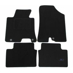 Tapis De Sol Noir Velours Sur Mesure Pour Hyundai OPEL Corsa D 3P. Berlina 2006-2014 2pcs, Ajustement précis, Base Antidérapante, Renforcée Dans la Zone de la Pédale