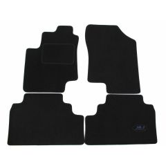 Tapis De Sol Noir Velours Sur Mesure Pour Hyundai PEUGEOT 207 3P. Berlina depuis 2006 2pcs, Ajustement précis, Base Antidérapante, Renforcée Dans la Zone de la Pédale