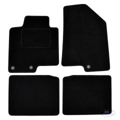 Tapis De Sol Noir Velours Sur Mesure Pour i40 depuis 2011 4pcs, Ajustement précis, Base Antidérapante, Renforcée Dans la Zone de la Pédale