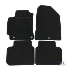 Tapis De Sol Noir Velours Sur Mesure Pour Hyundai Renault Clio Grandtour 4 2012-2019, Ajustement précis, Base Antidérapante, Renforcée Dans la Zone de la Pédale