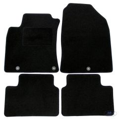 Tapis De Sol Noir Velours Sur Mesure Pour Hyundai RENAULT CLIO 4 5P. Berlina 2012-2019 4pcs, Ajustement précis, Base Antidérapante, Renforcée Dans la Zone de la Pédale