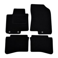 Tapis De Sol Noir Velours Sur Mesure Pour Hyundai I20 2 2015-2020, Ajustement précis, Base Antidérapante, Renforcée Dans la Zone de la Pédale