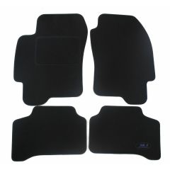 Tapis De Sol Noir Velours Sur Mesure Pour Jaguar X Type 2001-2009, Ajustement précis, Base Antidérapante, Renforcée Dans la Zone de la Pédale