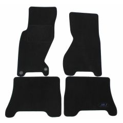 Tapis De Sol Noir Velours Sur Mesure Pour Jeep Grand Cherokee 1999-2005, Ajustement précis, Base Antidérapante, Renforcée Dans la Zone de la Pédale