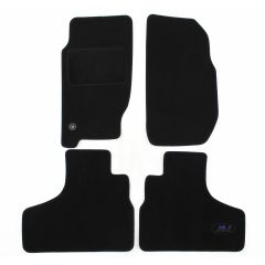 Tapis De Sol Noir Velours Sur Mesure Pour Jeep Cherokee 2001-2007, Ajustement précis, Base Antidérapante, Renforcée Dans la Zone de la Pédale