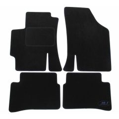 Tapis De Sol Noir Velours Sur Mesure Pour Kia Rio 2005-2011, Ajustement précis, Base Antidérapante, Renforcée Dans la Zone de la Pédale