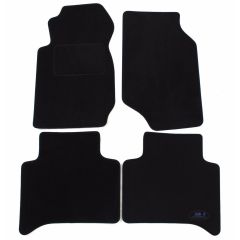Tapis De Sol Noir Velours Sur Mesure Pour Kia Sportage 1994-2004, Ajustement précis, Base Antidérapante, Renforcée Dans la Zone de la Pédale