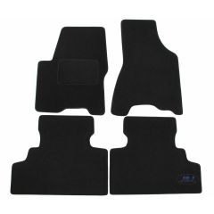 Tapis De Sol Noir Velours Sur Mesure Pour Kia Sportage KM 2004-2010, Ajustement précis, Base Antidérapante, Renforcée Dans la Zone de la Pédale