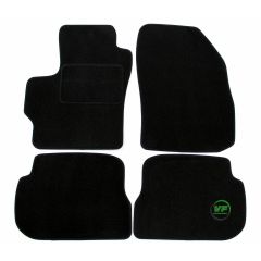Tapis De Sol Noir Velours Sur Mesure Pour Mazda 3 2004-2009, Ajustement précis, Base Antidérapante, Renforcée Dans la Zone de la Pédale