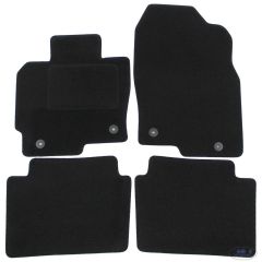 Tapis De Sol Noir Velours Sur Mesure Pour Mazda CX-5 2011-2017, Ajustement précis, Base Antidérapante, Renforcée Dans la Zone de la Pédale
