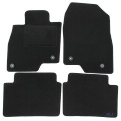 Tapis De Sol Noir Velours Sur Mesure Pour Mazda 6 depuis 2013, Ajustement précis, Base Antidérapante, Renforcée Dans la Zone de la Pédale
