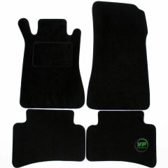 Tapis De Sol Noir Velours Sur Mesure Pour Mercedes W203 2000-2007, Ajustement précis, Base Antidérapante, Renforcée Dans la Zone de la Pédale