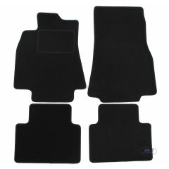 Tapis De Sol Noir Velours Sur Mesure Pour Mercedes A Klass W169, Ajustement précis, Base Antidérapante, Renforcée Dans la Zone de la Pédale