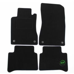 Tapis De Sol Noir Velours Sur Mesure Pour Mercedes Benz E-klasse W211 2002-2009, Ajustement précis, Base Antidérapante, Renforcée Dans la Zone de la Pédale