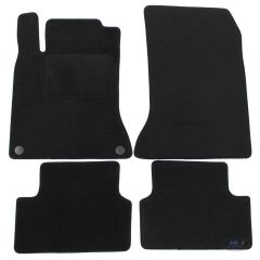 Tapis De Sol Noir Velours Sur Mesure Pour Mercedes A Klass W176 2013-2018, Ajustement précis, Base Antidérapante, Renforcée Dans la Zone de la Pédale