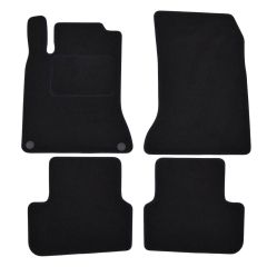 Tapis De Sol Noir Velours Sur Mesure Pour Mercedes GLA X156 2013-2019, Ajustement précis, Base Antidérapante, Renforcée Dans la Zone de la Pédale