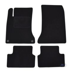 Tapis De Sol Noir Velours Sur Mesure Pour Mercedes CLA C117 2013-2019, Ajustement précis, Base Antidérapante, Renforcée Dans la Zone de la Pédale