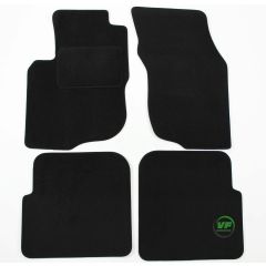 Tapis De Sol Noir Velours Sur Mesure Pour Mitsubishi Carisma 1996-1999, Ajustement précis, Base Antidérapante, Renforcée Dans la Zone de la Pédale