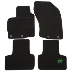Tapis De Sol Noir Velours Sur Mesure Pour Citroen C-Crosser 2007-2012, Ajustement précis, Base Antidérapante, Renforcée Dans la Zone de la Pédale