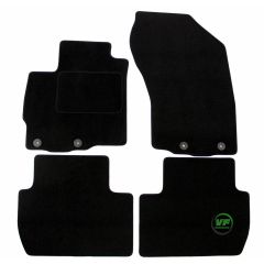 Tapis De Sol Noir Velours Sur Mesure Pour Mitsubishi Outlander 2002-2012, Ajustement précis, Base Antidérapante, Renforcée Dans la Zone de la Pédale