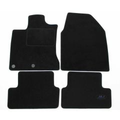 Tapis De Sol Noir Velours Sur Mesure Pour Nissan Qashqai J10 2007-2014, Ajustement précis, Base Antidérapante, Renforcée Dans la Zone de la Pédale