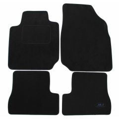 Tapis De Sol Noir Velours Sur Mesure Pour Nissan Micra K12 2003-2009, Ajustement précis, Base Antidérapante, Renforcée Dans la Zone de la Pédale